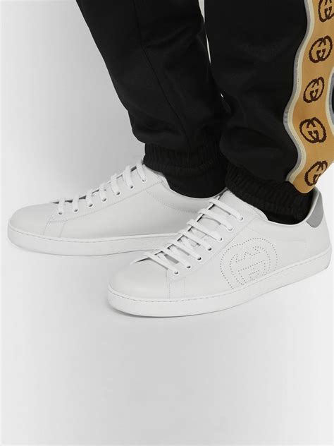 gucci new ace perforated leather sneakers|gucci ace leather sneaker review.